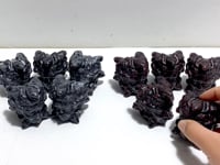 2 Types Medusa Carving Wholesale Garnet Larvikite