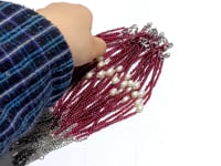 Purple | Red Garnet & Pearl Bracelets Crystal Wholesale