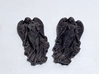 Silver Sheen Obsidian Angel Carving Wholesale