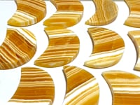 11 Pieces Beautiful Yellow Calcite Moon