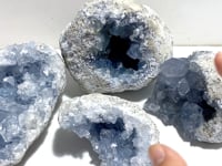 4 Pieces Large Blue Celestite Cluster Home Decor