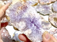 24 Pieces Beautiful Sakura Flower Agate Slab