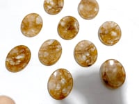 Golden Hematoid Quartz Fire Quartz Worry Stone Wholesale