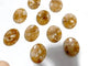 Golden Hematoid Quartz Fire Quartz Worry Stone Wholesale