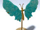 Unique Amazonite Butterfly Carving Wing With Stand