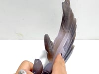 Beautiful Geode Druzy Agate Nine-tailed Fox Carving #5