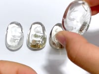 4 Pieces Beautiful Dolphin Garden Quartz Inner Scene Carving