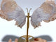 Sakura Flower Agate Butterfly Wing Carving With Stand