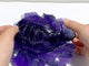 Beautiful Purple Fluorite Flower Carving