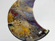 Unique Large Ocean Jasper Moon Carving With Stand
