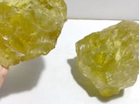 2 Pieces Large Citrine Raw Stone Specimen With Beautiful Rainbow #11