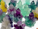 15 Pieces Beautiful Rainbow Fluorite Cluster Carving