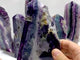 6 Pieces Rainbow Fluorite Raw Side Tower