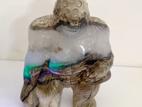 Unique Volcano Agate King Kong Ape Carving #2