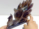 Beautiful Geode Druzy Agate Nine-tailed Fox Carving #1