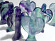 7 Pieces Rainbow Fluorite Angel Carving
