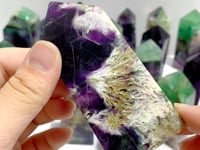 22 Pieces Feather Fluorite Four-sided Point