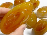 9 Pieces Beautiful Agate Tiger Carving