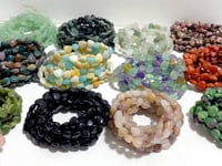 12 Types Heart Shape Bracelet Wholesale Green Aventurine Obsidian Ocean Jasper