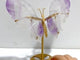 Beautiful Amethyst Butterfly Wing Carving With Stand