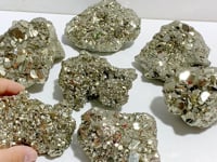 7 Pieces Raw Pyrite Mineral Specimen