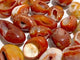 25 Pieces Geode Druzy Carnelian Eggs