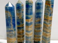 5 Pieces Tall High Quality Blue Onyx Point