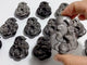 Silver Sheen Obsidian Nine-tailed Fox Carving Wholesale
