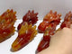 8 Pieces Carnelian Dragon Head Carving