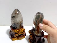 2 Pieces Garden Quartz With Stand