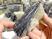 28 Pieces Heat Treatment Citrine Mixed Black Tourmaline Raw Stone