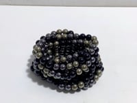 8mm Pyrite Black Tourmaline Mixed Hematite Bracelets Wholesale