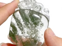 Unique Green Garden Quartz Chinese Dragon Carving For Making Jewelry DIY Pendant