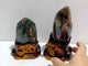 2 Pieces Garden Quartz Tower Point With Stand