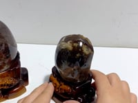 2 Pieces Beautiful Garden Quartz With Stand