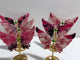 Rhodonite Mixed Quartz Butterfly Wing With Stand Wholesale (No.13-18)