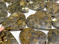 14 Pieces Green Mica Heart