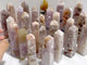 29 Pieces Geode Pink Amethyst Four-Sided Points