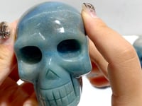 7 Pieces Beautiful Trolleite Skull Carving