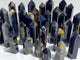 36 Pieces Blue Tiger Eye Mixed Quartz Tower Point