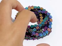 Aura Pyrite Flower Shape Bracelets Wholesale
