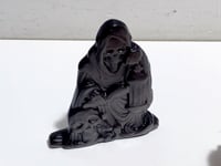 Silver Sheen Obsidian Witch Carving Wholesale