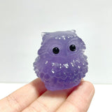 Purple Fluorite Owl Carving Wholesale - Wholesale Crystals