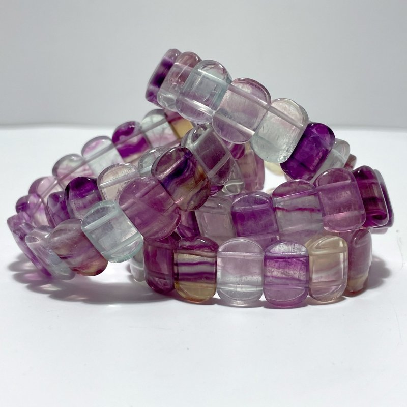 Purple Rainbow Fluorite Bracelet Wholesale - Wholesale Crystals