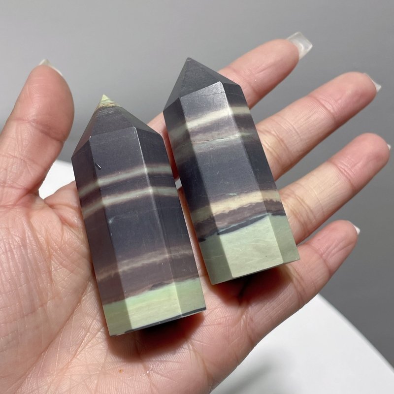 Purple Robe Jade Belt Stone Point Tower Wholesale - Wholesale Crystals