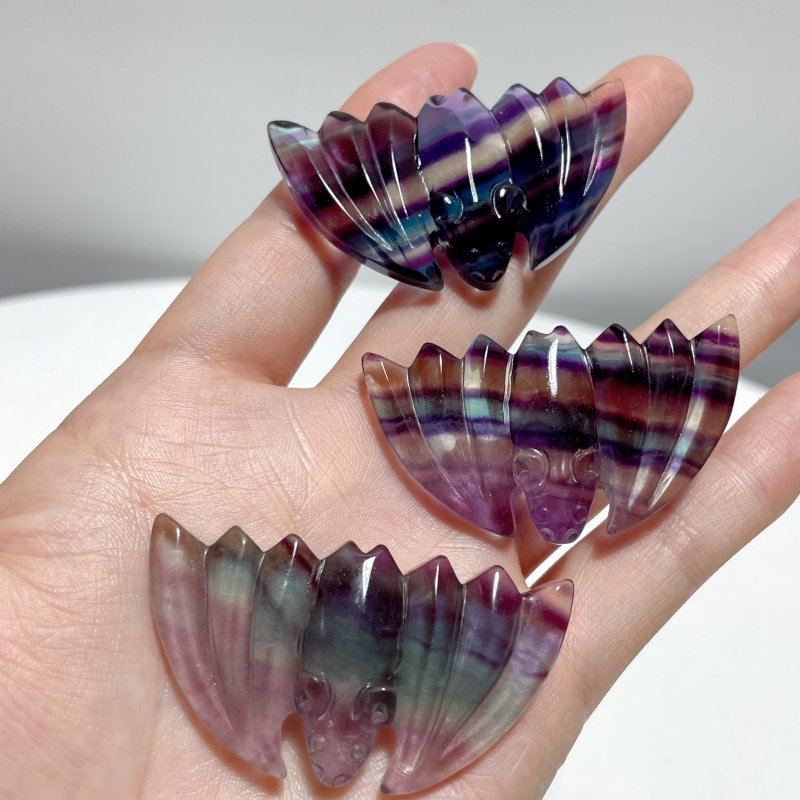 Rainbow Fluorite Bat Carving Wholesale - Wholesale Crystals