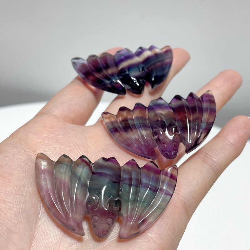 Rainbow Fluorite Bat Carving Wholesale - Wholesale Crystals