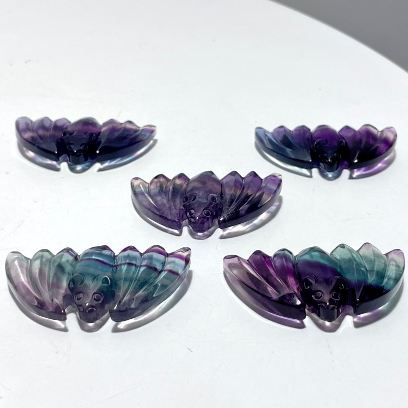 Rainbow Fluorite Bat Carving Wholesale - Wholesale Crystals