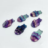 Rainbow Fluorite Carving Goldfish Pendant -Wholesale Crystals