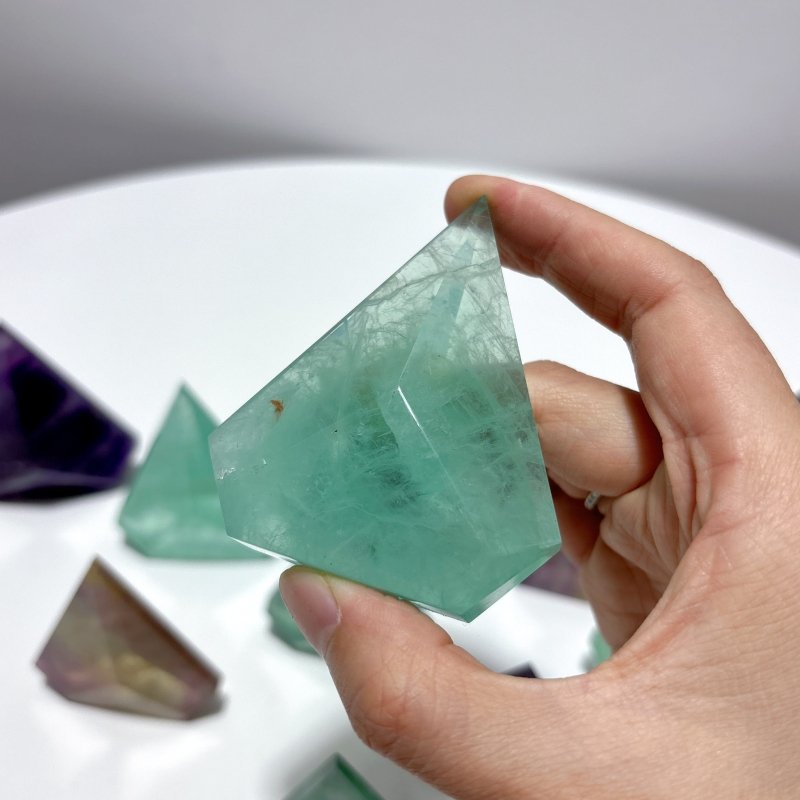 Rainbow Fluorite Geometric Arrow Head Shaped Wholesale - Wholesale Crystals